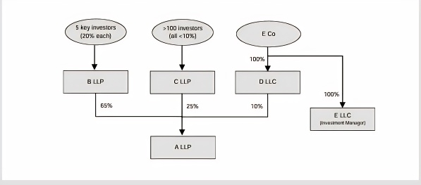 Example 10: Diversity of ownership in feeder funds